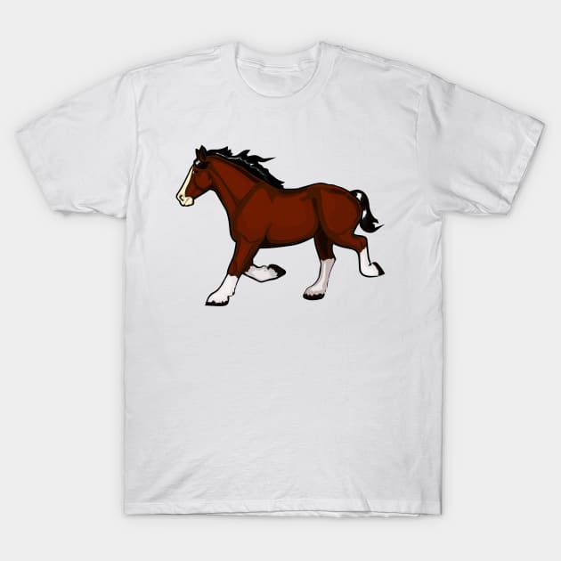 Trotting Horse T-Shirt by Shyflyer